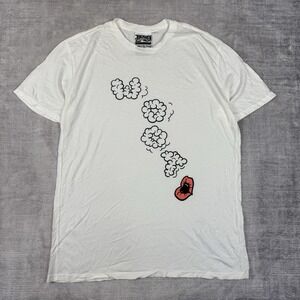 Jungmaven Shirt Mens Medium White Hemp Blend Short Sleeve Sustainable USA Made